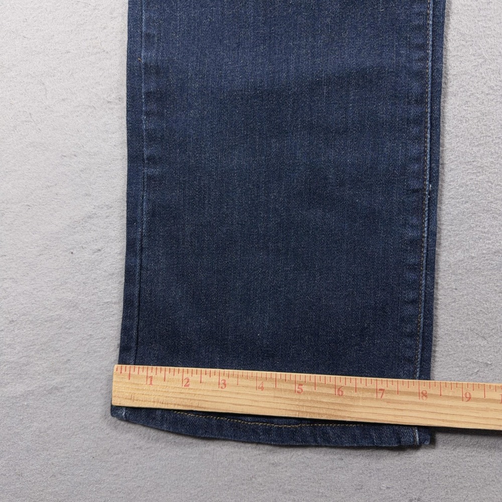 Vintage Levis 505 Jeans Women 10 Long Blue Dark Wash Straight Leg Stretch Denim - Picture 4 of 11
